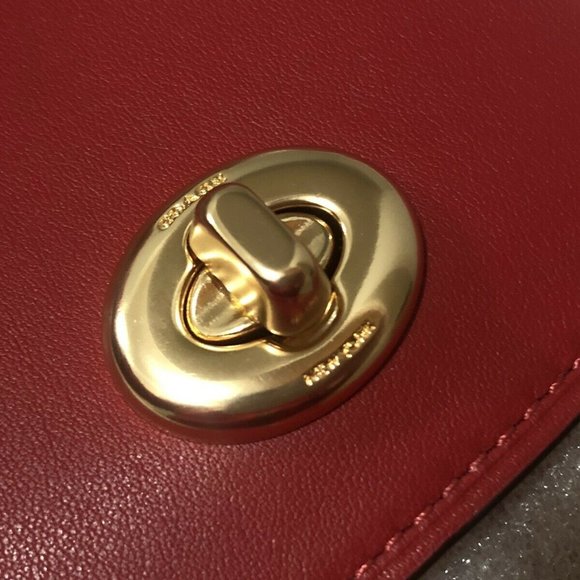 ❤️ NWT COACH Tilly Satchel 23 Red - Picture 5 of 9